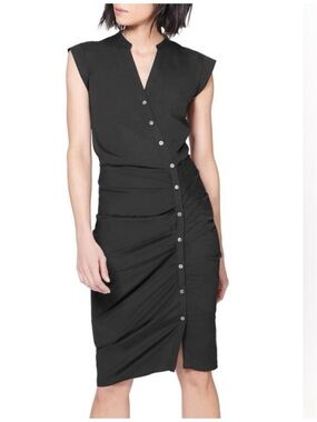 Veronica Beard Ruched Poplin Shirtdress - Size 0 - Very Flattering - NWOT